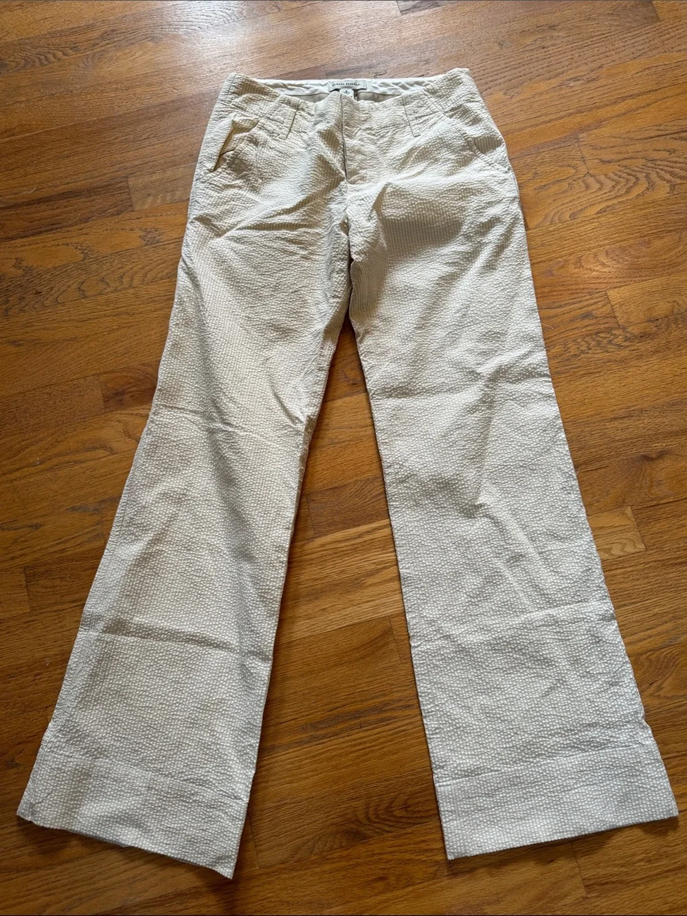 Women’s Textured Cream Dress Pants